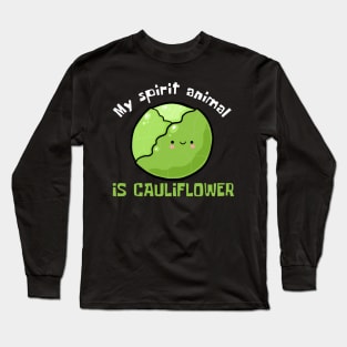 Cauliflower Chronicles: Unveiling My Spirit Vegetable Long Sleeve T-Shirt